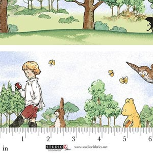 Classic Winnie - Border - Brown/Green