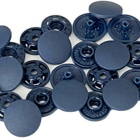 Plastic Finger Snaps - 1/2” - 8pc - Navy