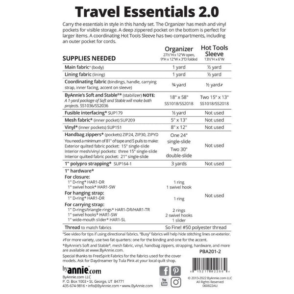 ByAnnie Pattern - Travel Essentials 2.0