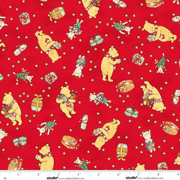 Christmas at Pooh Corner - Bears and Bundles - Red