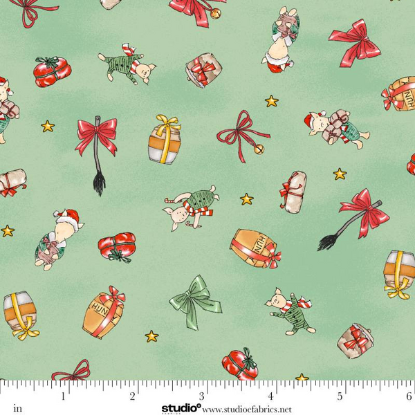 Christmas at Pooh Corner - Piglets - Light Green