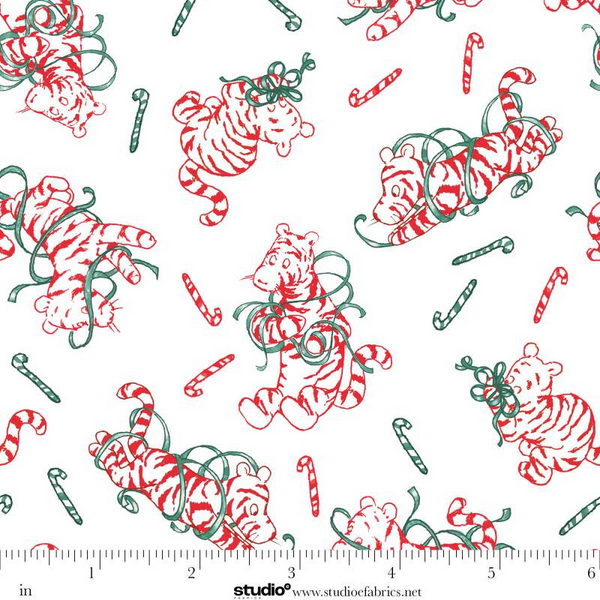 Christmas at Pooh Corner - Peppermint Tigers - White