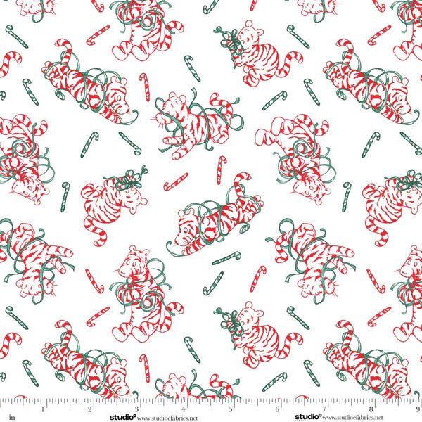 Christmas at Pooh Corner - Peppermint Tigers - White