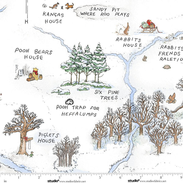 Christmas at Pooh Corner - Frosted Acre Wood - Snow