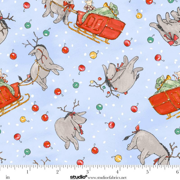 Christmas at Pooh Corner - Reindonkeys - Light Blue