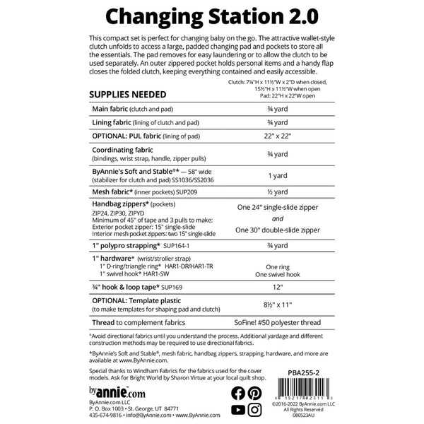 ByAnnie Pattern - Changing Station 2.0