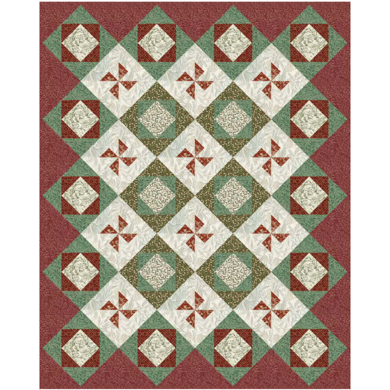 Pinwheel Celebration - Quilt Top Kit - 48"x60" - Advanced Beginner