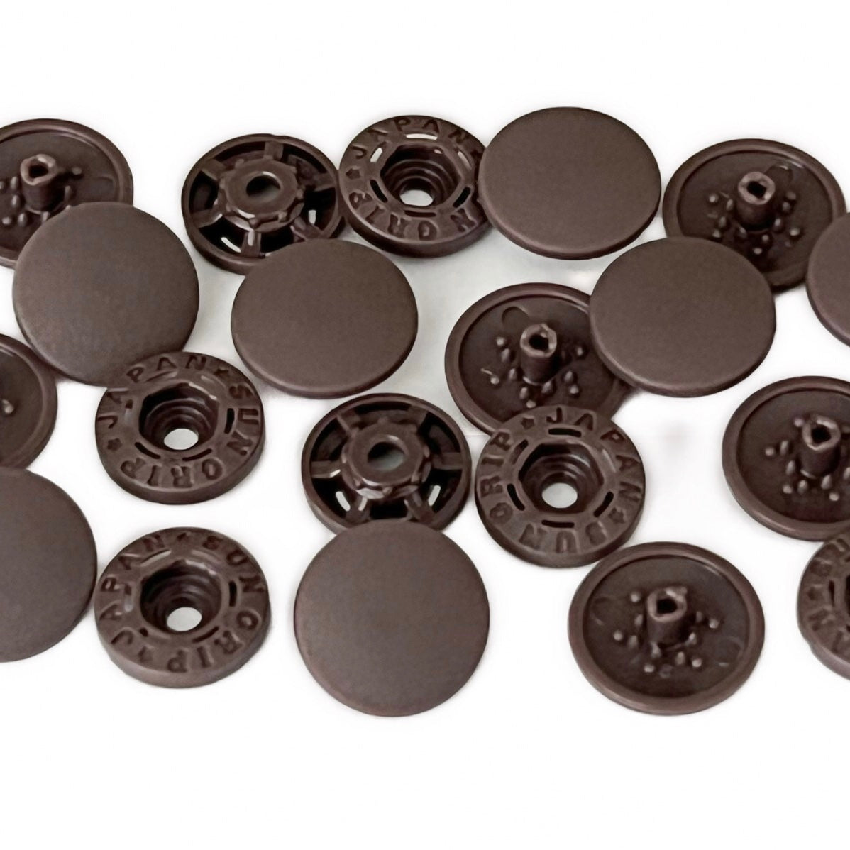 Plastic Finger Snaps - 1/2” - 8pc - Brown