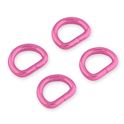 Tula Pink - D-Rings - 1/2” - 4 pack - Pink