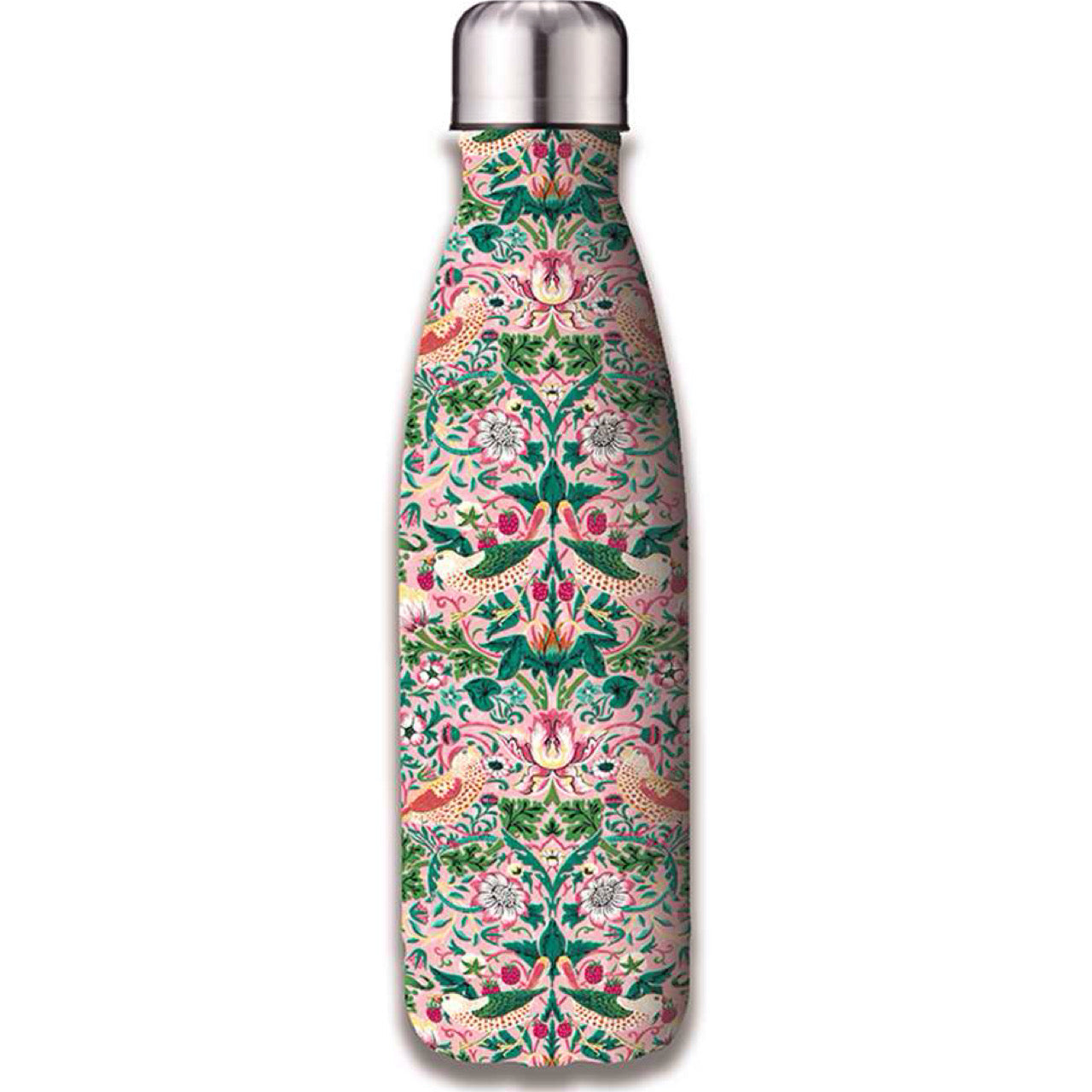 Insulated Bottle - 500ml - Pink Strawberry Thief