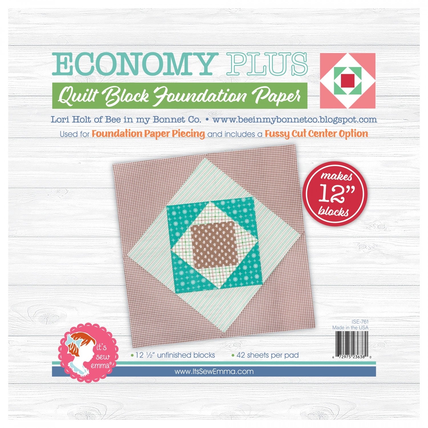 Economy Plus - Quilt Block Foundation Paper - 42 Sheets