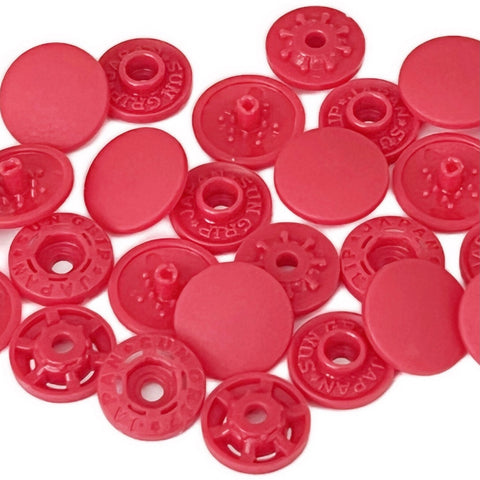 Plastic Finger Snaps - 1/2” - 8pc - Red