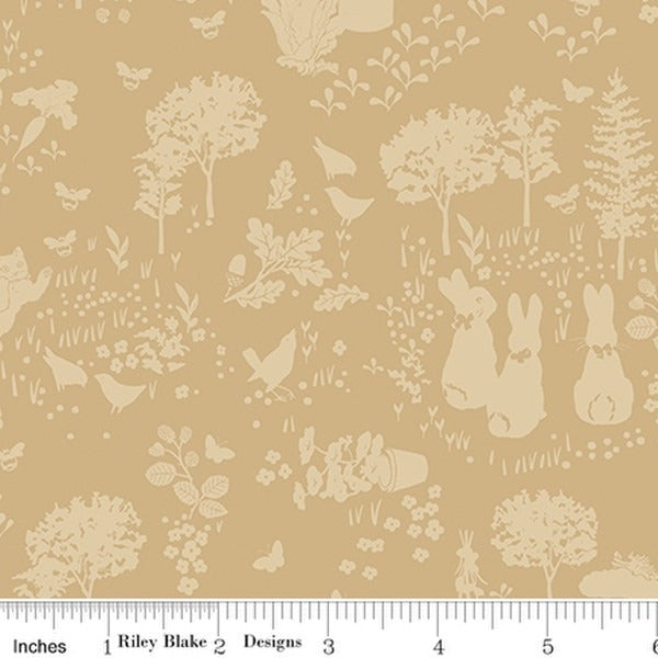 Peter Rabbit & Benjamin Bunny - Tonal Garden - Tan