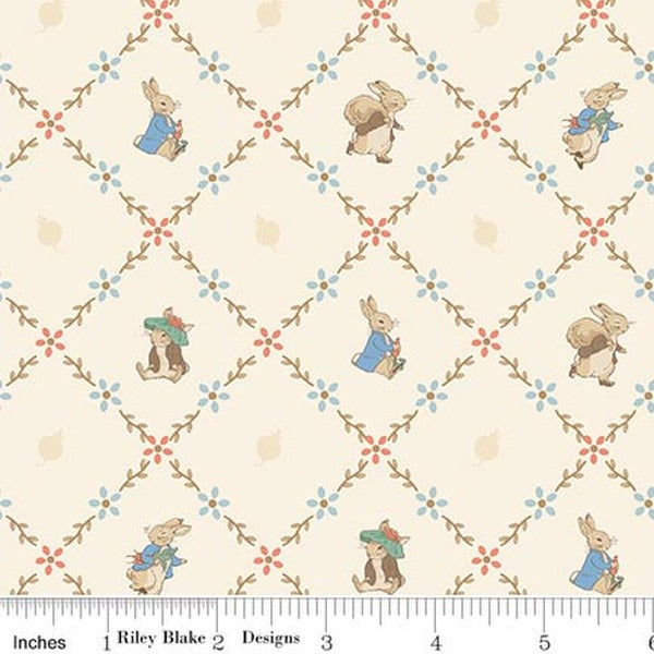 Peter Rabbit & Benjamin Bunny - Lattice - Cream
