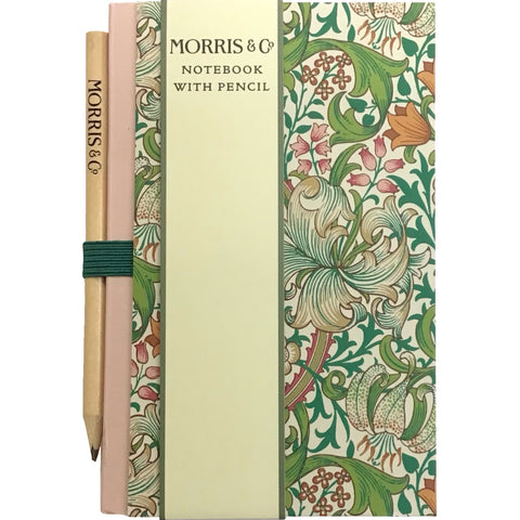 Notebook with Pencil - Morris&Co. - Golden Lily