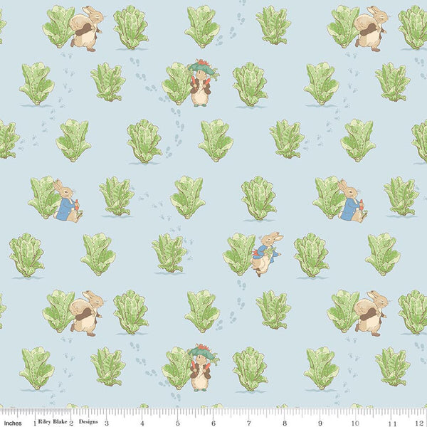 Peter Rabbit & Benjamin Bunny - Lettuce Patch - Blue