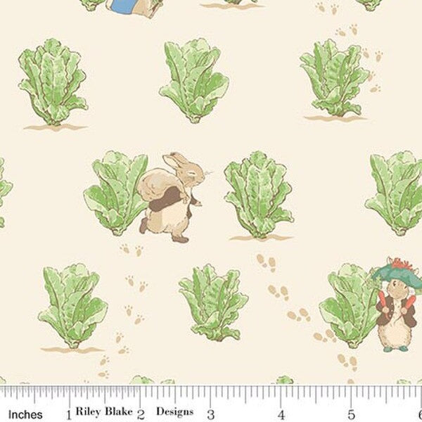 Peter Rabbit & Benjamin Bunny - Lettuce Patch - Cream