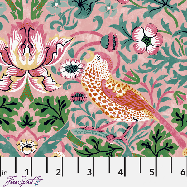 Mini Strawberry Thief - Blush - Cotton Lawn