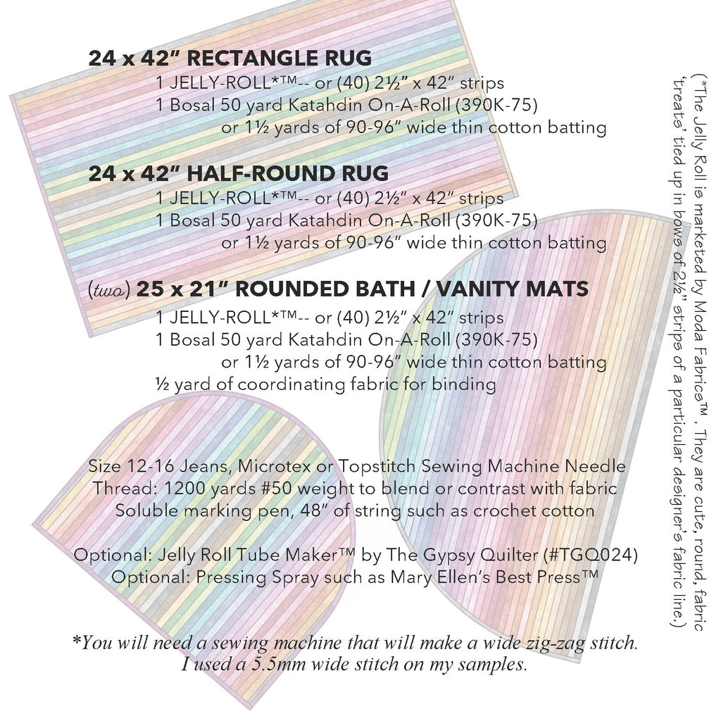 Pattern For Jelly Roll Rug Jelly Roll Rug Pattern - Jelly-Roll Rug 2 – Paisleys Quilt Shop