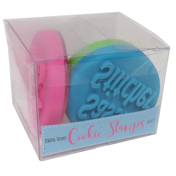 Sewing Themed Cookie Stamps - Set of 3