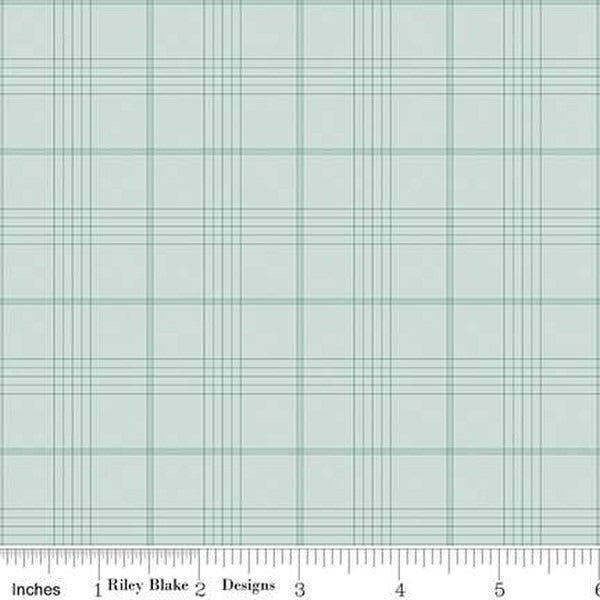 Peter Rabbit & Friends Flannel - Plaid - Blue