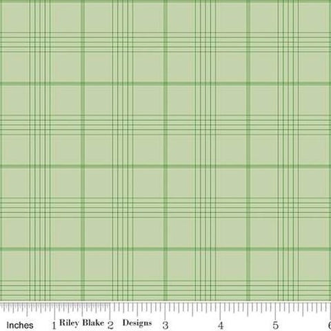 Peter Rabbit & Friends Flannel - Plaid - Fern