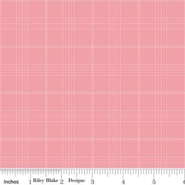 Peter Rabbit & Friends Flannel - Plaid - Pink