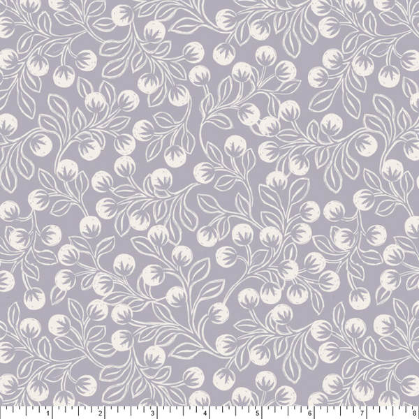 Snowberries Flannel - Lavender