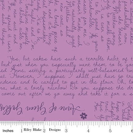 Anne of Green Gables - Text - Violet