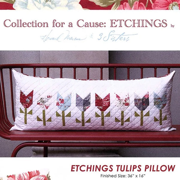 Pillow Pattern - Etchings Tulip Pillow - 36"x16"