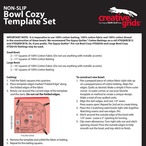 Non-Slip Ruler Set - Bowl Cozy - 2pc