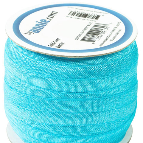 ByAnnie Fold Over Elastic - 20mm - Parrot Blue