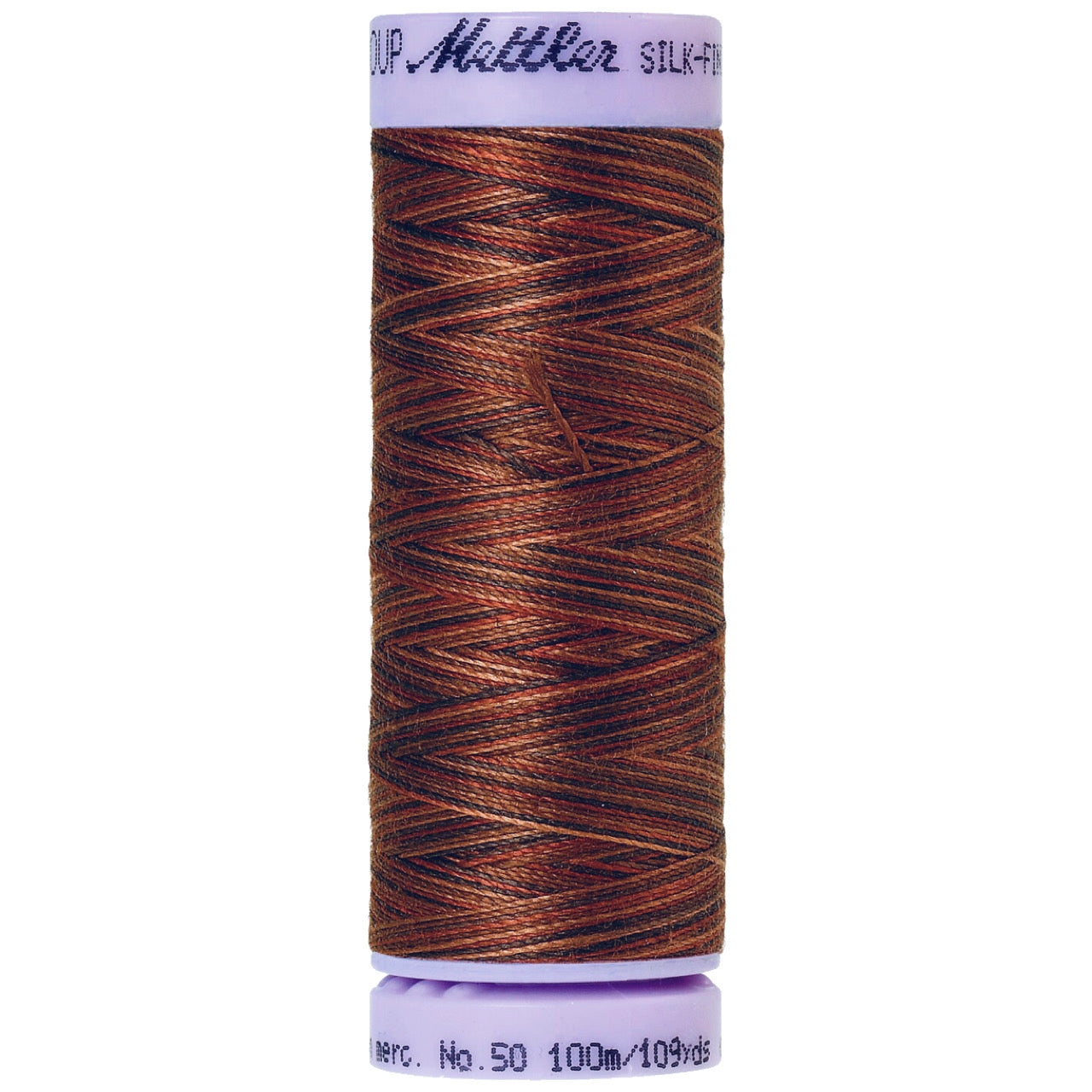 Mettler Cotton 50wt Thread - 150mt - Variegated 9852
