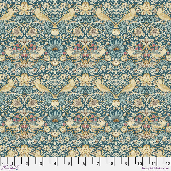 Mini Strawberry Thief - Teal