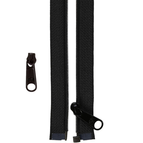 ByAnnie - 50” Separating Zipper + Extra Slide - Black
