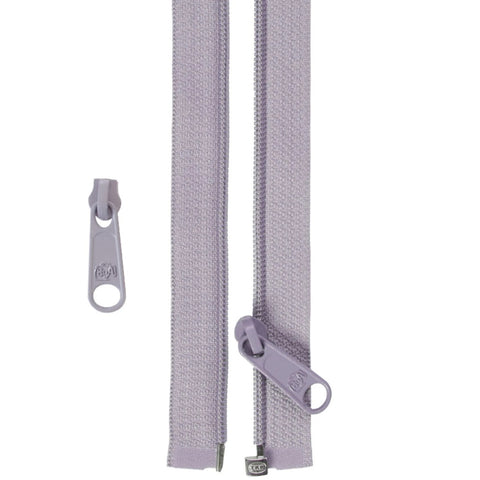 ByAnnie - 50” Separating Zipper + Extra Slide - Pewter