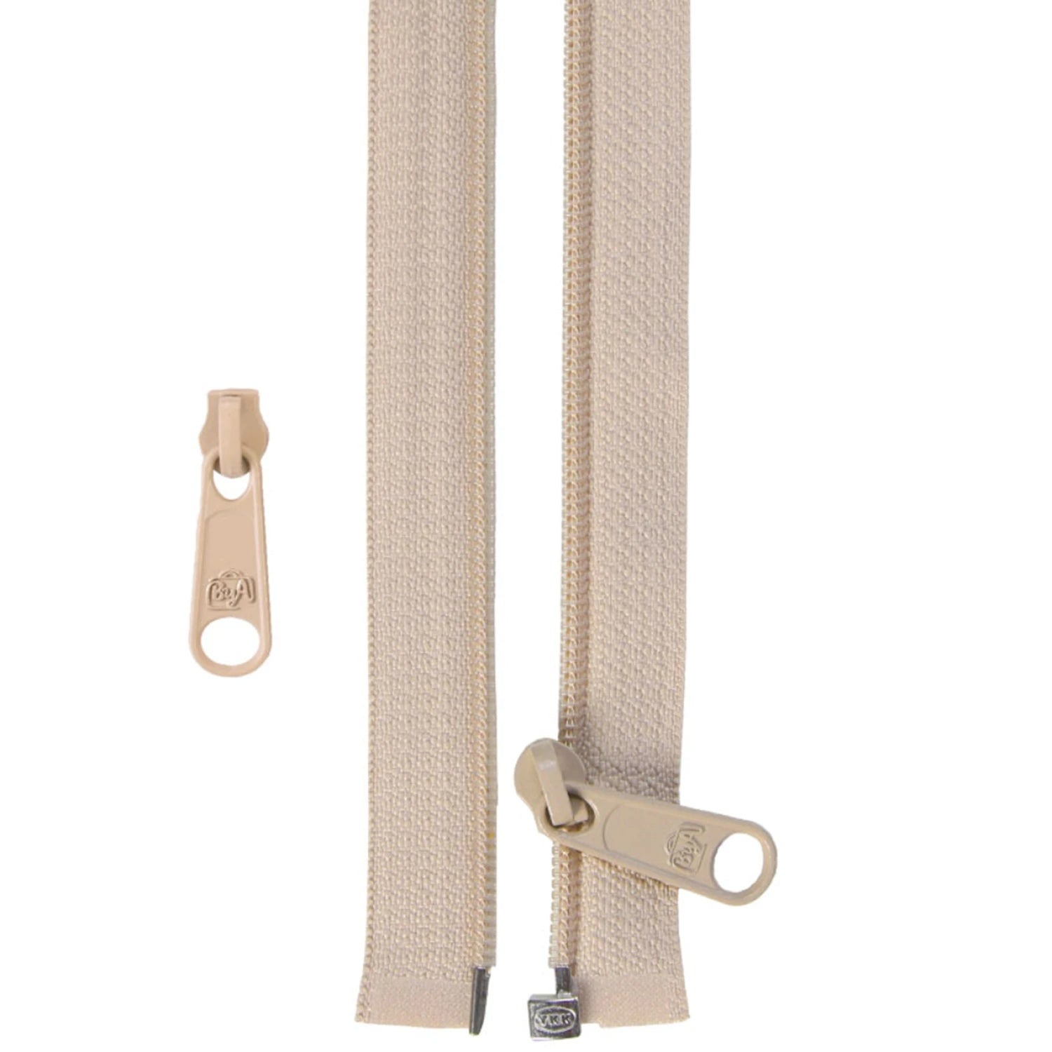 ByAnnie - 50” Separating Zipper + Extra Slide - Natural