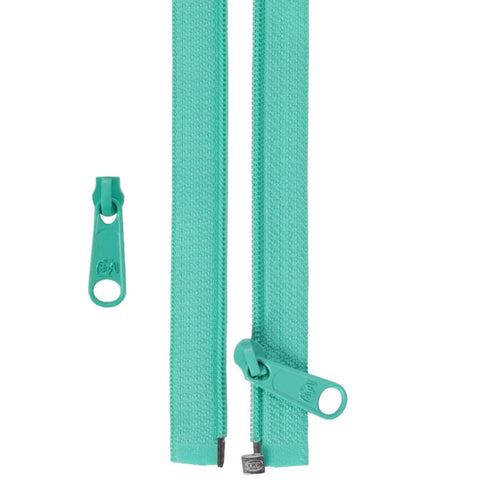 ByAnnie - 50” Separating Zipper + Extra Slide - Turquoise