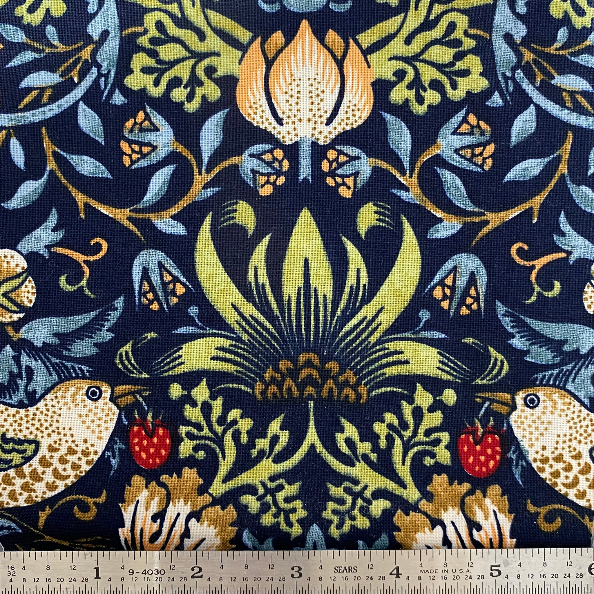 Strawberry Thief 108" Backing - Multi Navy