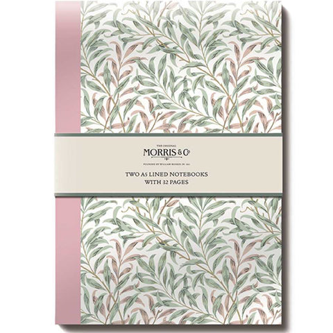 Notebooks A5 - Morris&Co. - 2pc Willow & Larkspur