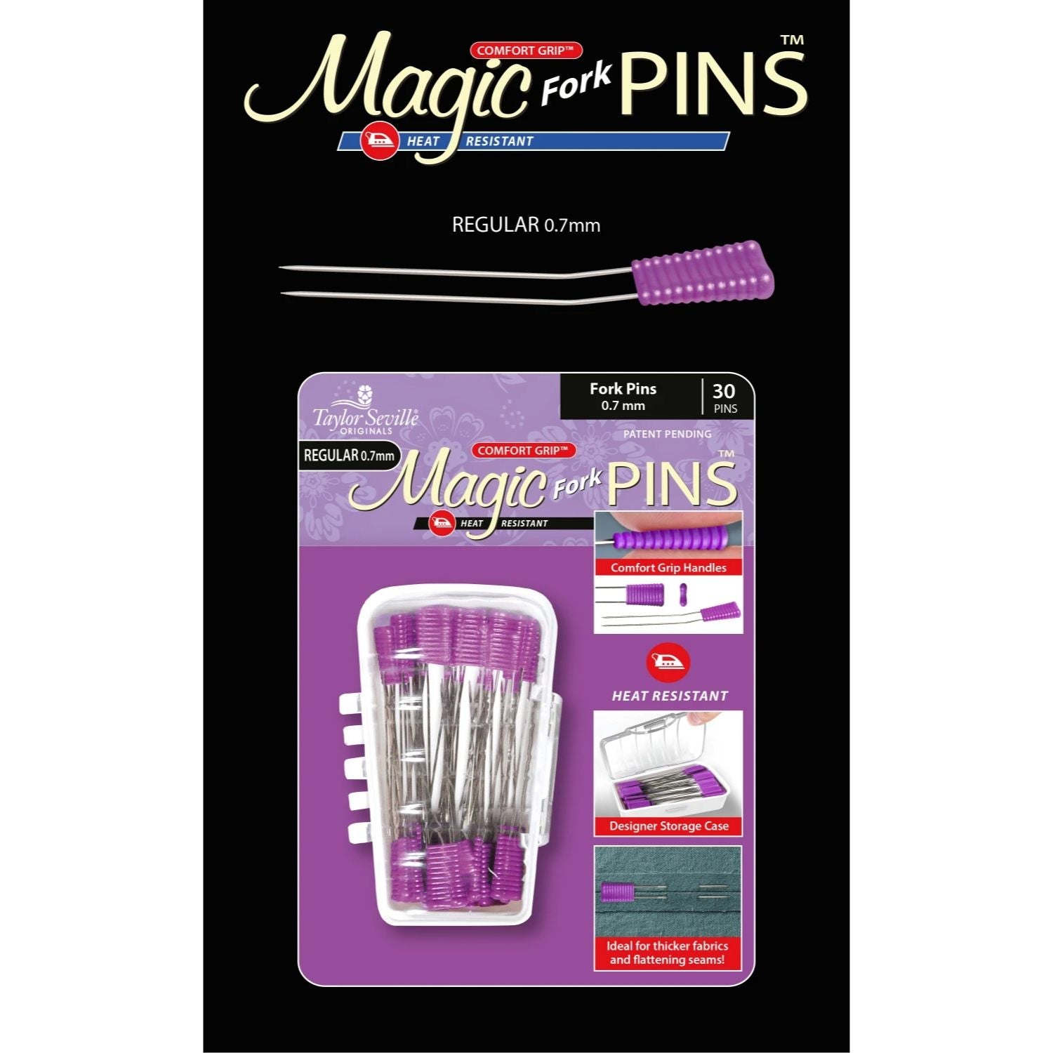 Magic Fork Heat Resistant Pins - Regular
