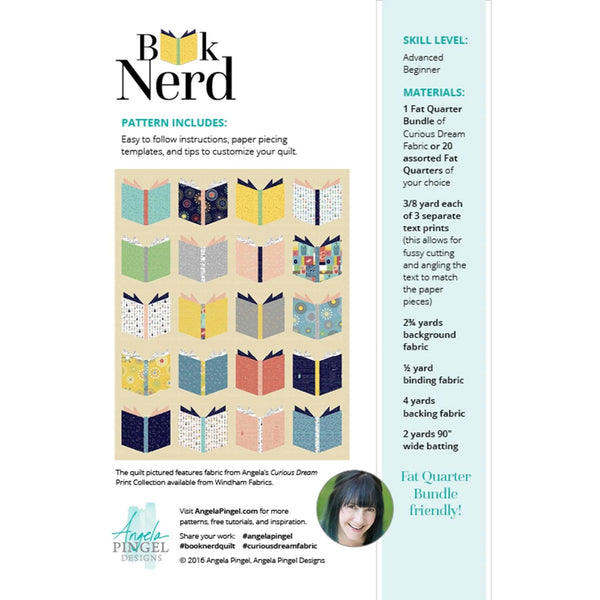 Quilt Pattern - Book Nerd - 54" x 66"