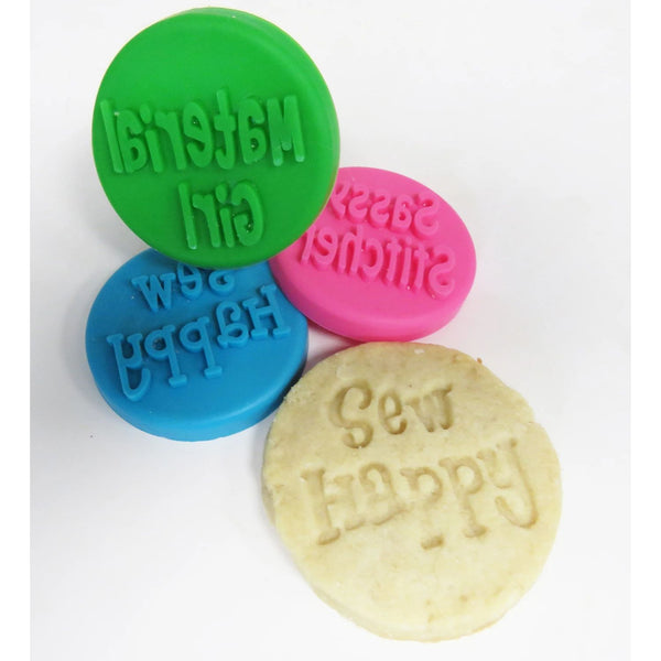 Sewing Themed Cookie Stamps - Set of 3
