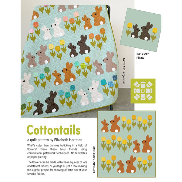 Quilt Pattern - Cottontails - Two Quilt Sizes and a Pillow!