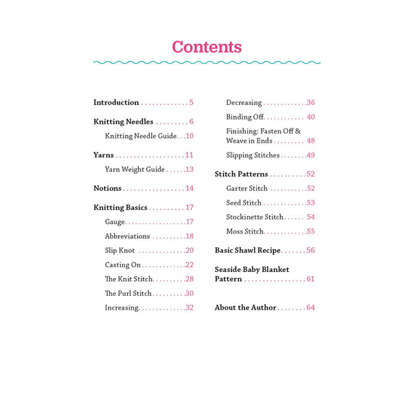 Carry-Along Guide - Pocket Guide to Knitting by Jen Lucas