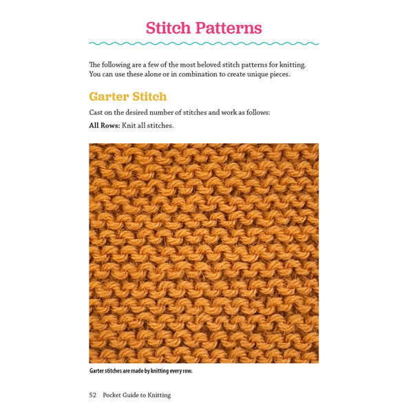 Carry-Along Guide - Pocket Guide to Knitting by Jen Lucas