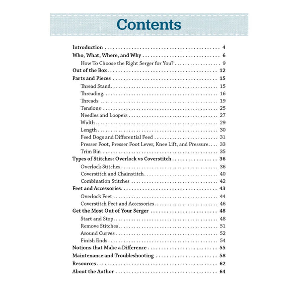 Carry-Along Guide - Pocket Guide to Sergers by Sue O'Very