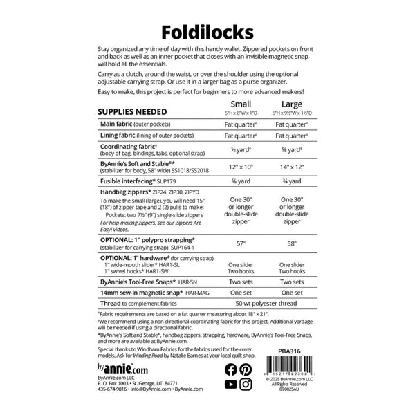 ByAnnie Pattern - Foldilocks