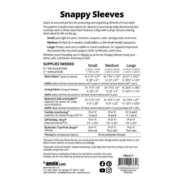 ByAnnie Pattern - Snappy Sleeves
