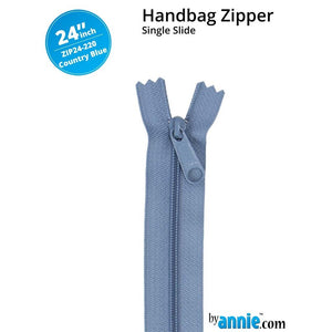 ByAnnie - 24” Single Slide Zipper - Country Blue